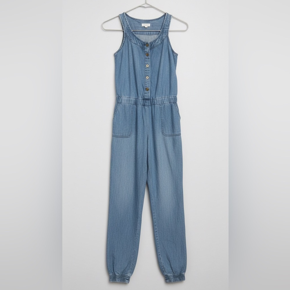 Comfortable Tractr Denim Romper/Jumpsuit- M